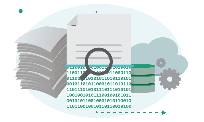 Icon showing document scanning