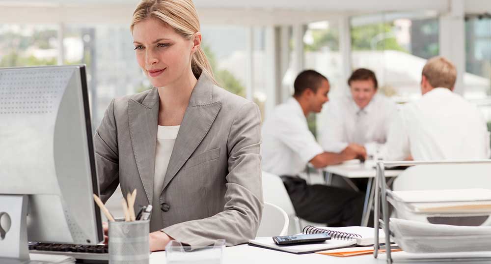 HR Woman at Desk